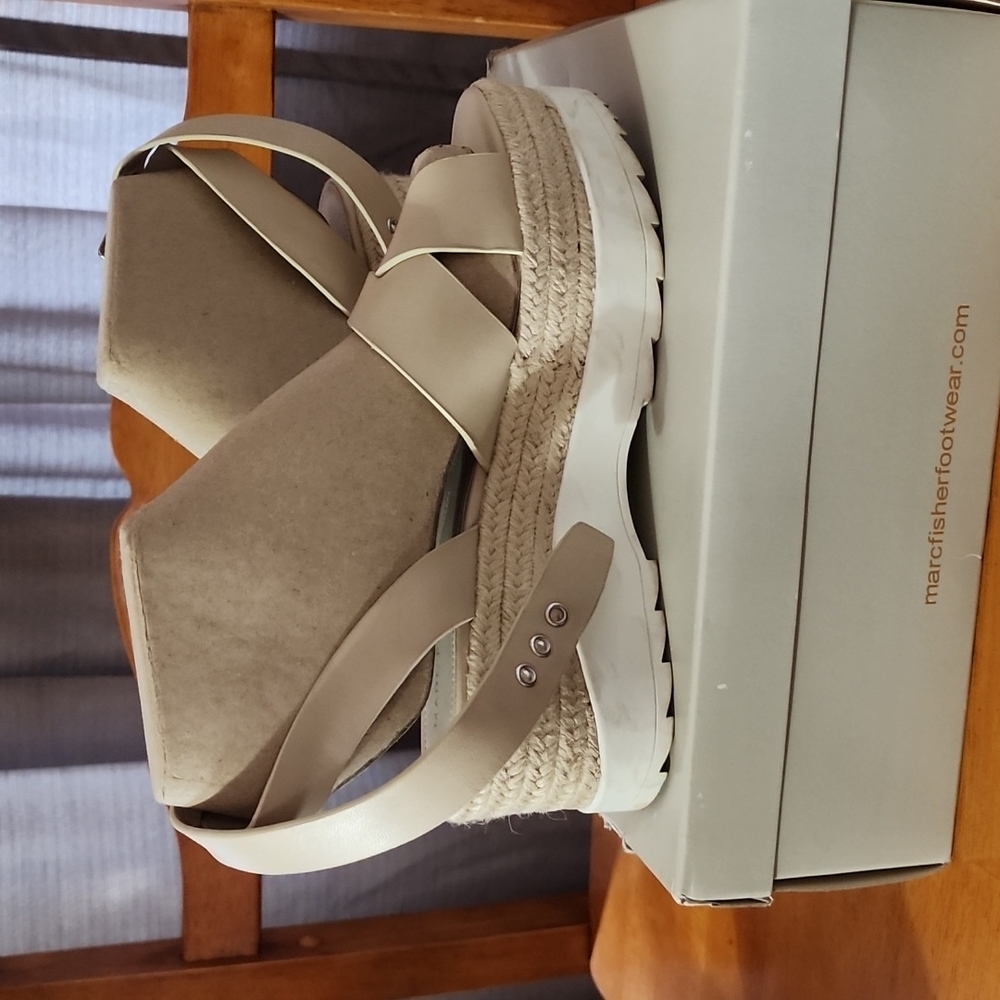 Mark Fisher 8.5 Zarita sandal Light Natural Leather.